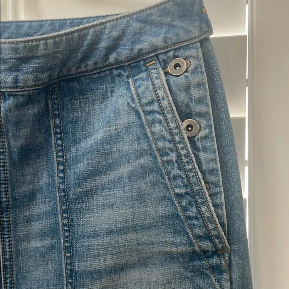 James Perse Blue Flare Wide-Leg Jeans